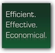 Efficient. Effective. Economical.