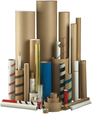 A variety of tubes and cores manufactured by Chicago Mailing Tube