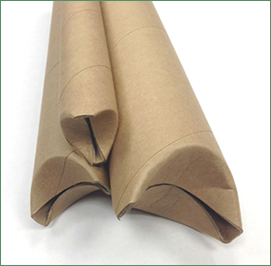 Three self-locking kraft mailing tubes